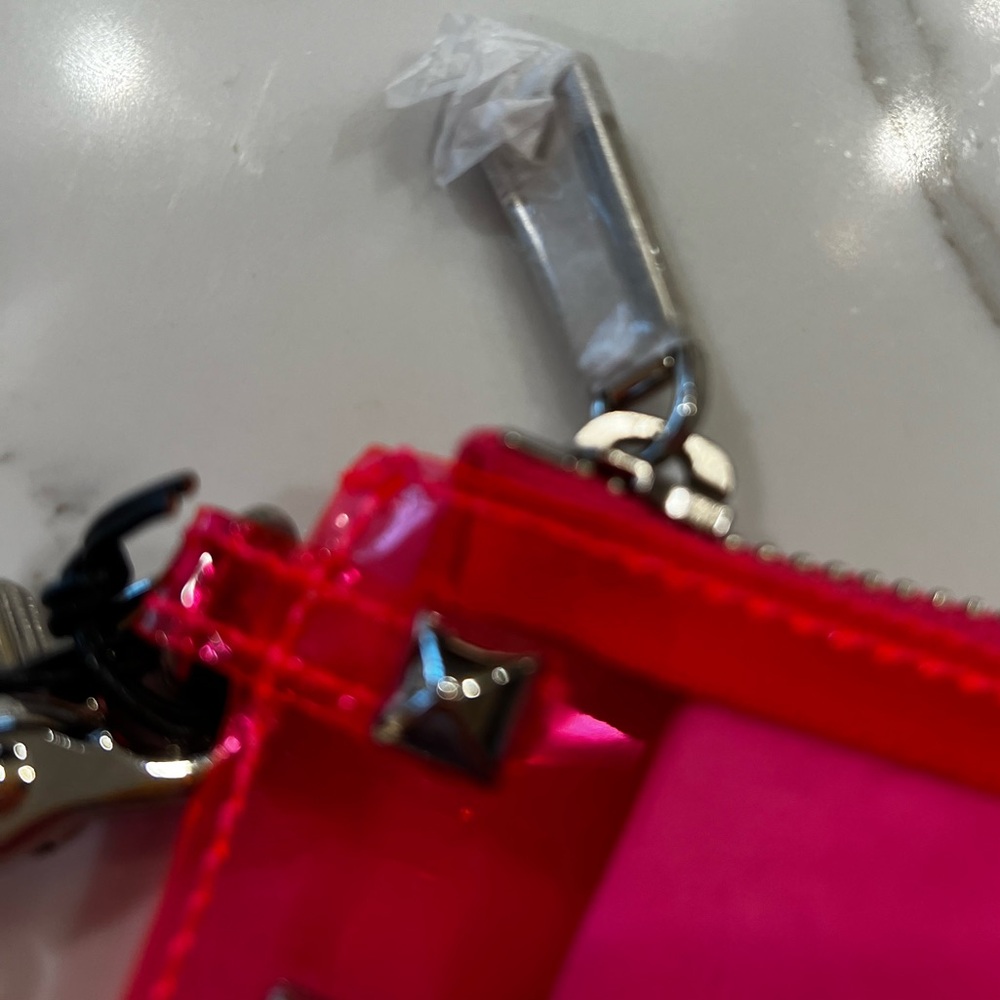 Rebecca Minkoff Clear Pink Studded Clutch - Picture 6 of 10